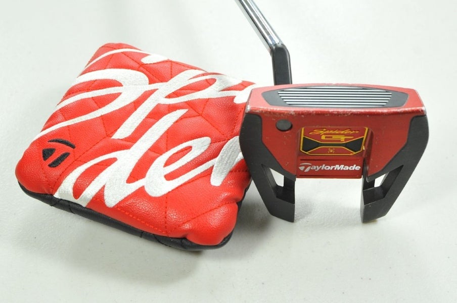 LEFT HANDED TaylorMade Spider GT Small Slant Red 34" Putter Steel  # 201435