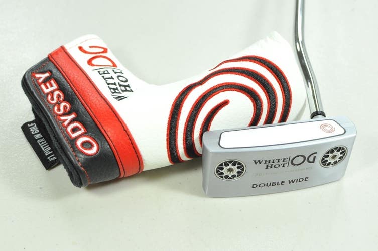 Odyssey White Hot OG Double Wide 35" Putter RH Steel with Head Cover # 201419