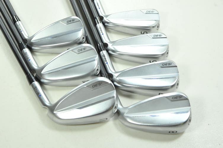 Ping i530 5-W,UW Iron Set Regular Flex Blue Dot Right Alta CB Graphite # 201450