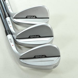 Ping S159 Chrome 50*,54*,58* Wedge Set Red Dot RH Recoil Dart Graphite # 201483
