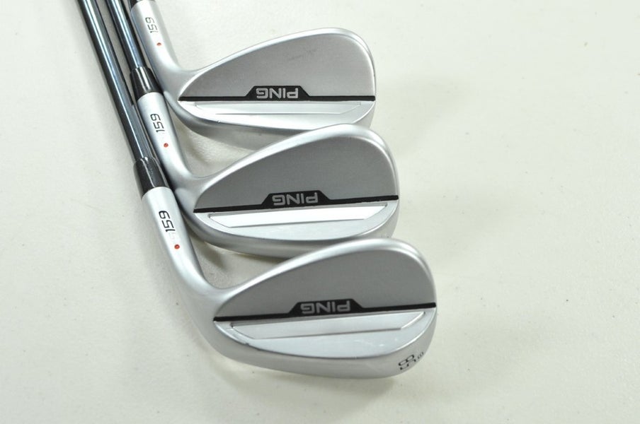 Ping S159 Chrome 50*,54*,58* Wedge Set Red Dot RH Recoil Dart Graphite # 201483