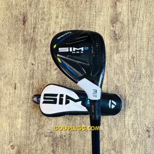 3 Hybrid- Taylormade Sim2 Max w/ Headcover, Stiff Flex (2283)