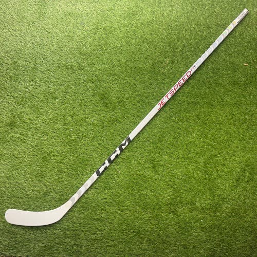 Single-CCM Jetspeed FT5 Pro Hockey Sticks-White-LH 75 Flex P29 (New)