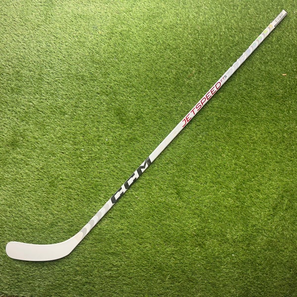 Single-CCM Jetspeed FT5 Pro Hockey Sticks-White-LH 75 Flex P29 (New)