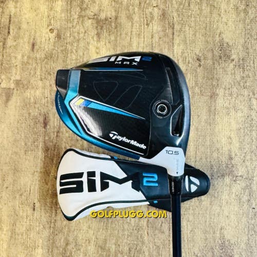 10.5 Driver- Taylormade Sim2 Max w/ Headcover / Ventus, Stiff Flex (2282)