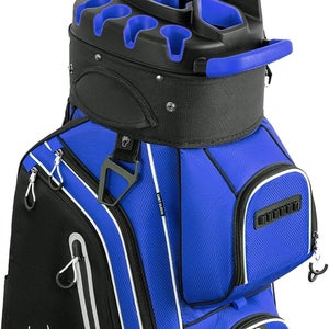 UNIHIMAL 14-Way Golf Cart Bag Pro with Full Length Divider Top Blue Brand New