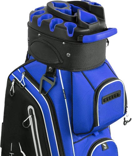 UNIHIMAL 14-Way Golf Cart Bag Pro with Full Length Divider Top Blue Brand New