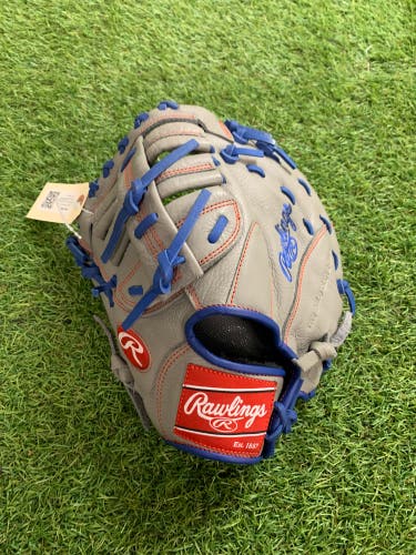 Gray Rawlings Select Pro Lite LH First Base Baseball Glove 11.5" (Used)