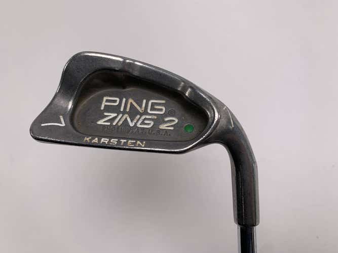Ping Zing 2 Single 7 Iron Green Dot 2* Up Karsten JZ Regular Steel Mens RH