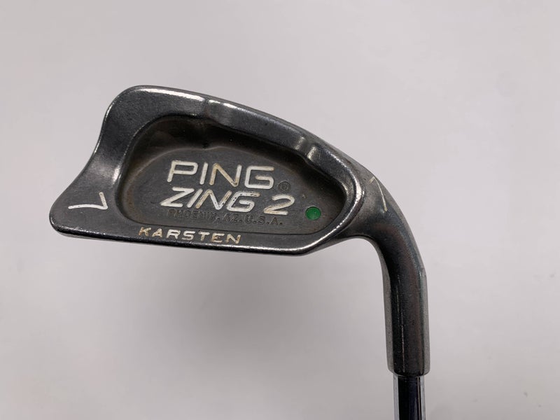 Ping Zing 2 Single 7 Iron Green Dot 2* Up Karsten JZ Regular Steel Mens RH