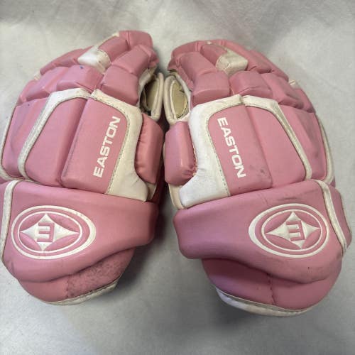 Girls Junior Size 11 Inch Easton Stealth S4 Pink Ice Hockey Player Gloves