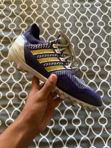 Purple Men's Size M 11.5 (W 12.5) Adult Adidas Molded Cleats Cleats (Used)