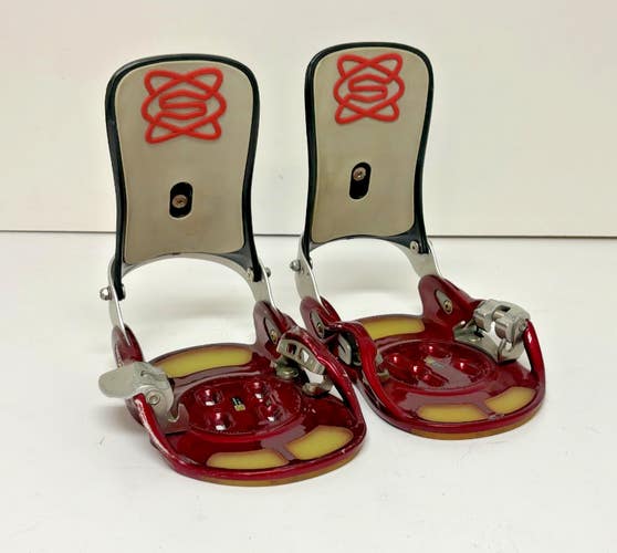 Switch High-Back Step-In Snowboard Bindings +Mounting Discs Size M/L GREAT
