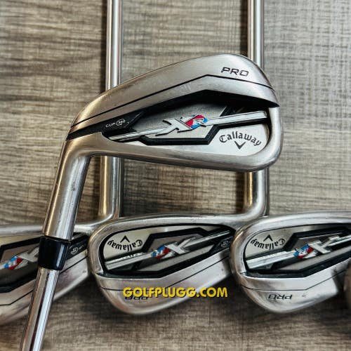 Left-Handed Callaway XR Pro Iron Set 5-AW / KBS Steel, Stiff Flex (268)
