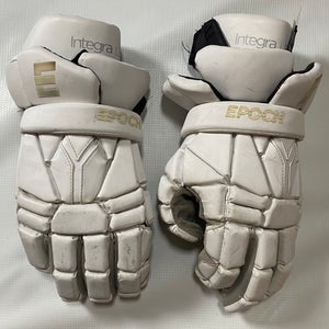 White Epoch Integra LE Lacrosse Gloves 14"