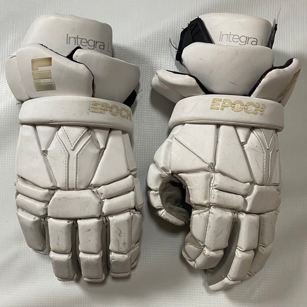 White Epoch Integra LE Lacrosse Gloves 14"