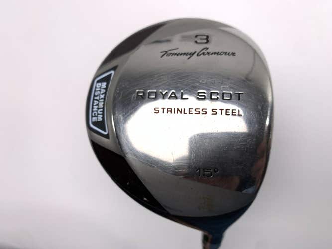 Tommy Armour Royal Scot 3 Fairway Wood 15* Regular Graphite Mens RH