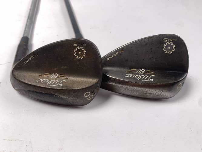 Titleist Vokey SM5 Raw Black Wedge Set 56*10 60*8 Different Wedge Steel Mens RH