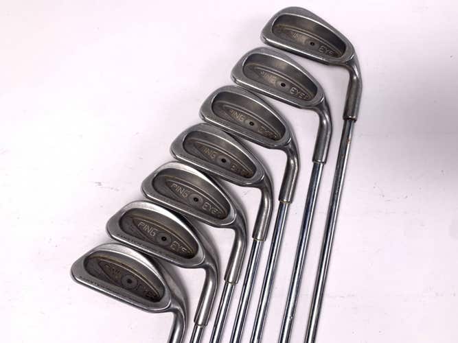 Ping Eye 2 Iron Set 5-PW+SW Black Dot Karsten ZZ-Lite Stiff Steel Mens RH