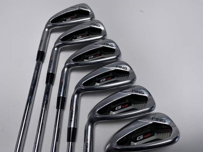 Ping G410 Iron Set 6-PW+SW Orange Dot 2* Flat CFS Distance Regular LH -2''