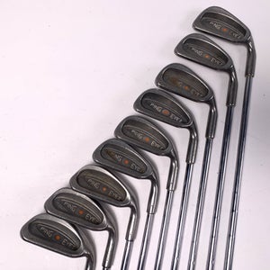 Ping Eye 2 Iron Set 3-PW+SW Orange Dot 2* Flat Karsten ZZ-Lite Stiff RH