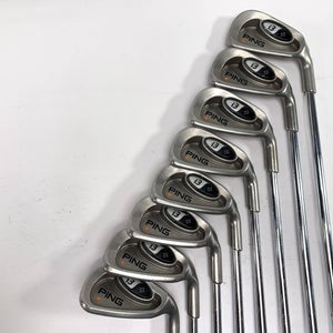 Ping i3 + Iron Set 3-PW Orange Dot 2* Flat Cushin Regular Steel Mens RH