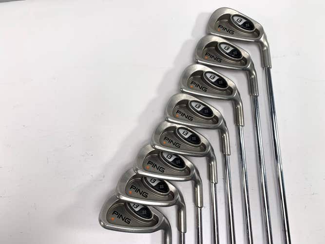 Ping i3 + Iron Set 3-PW Orange Dot 2* Flat Cushin Regular Steel Mens RH