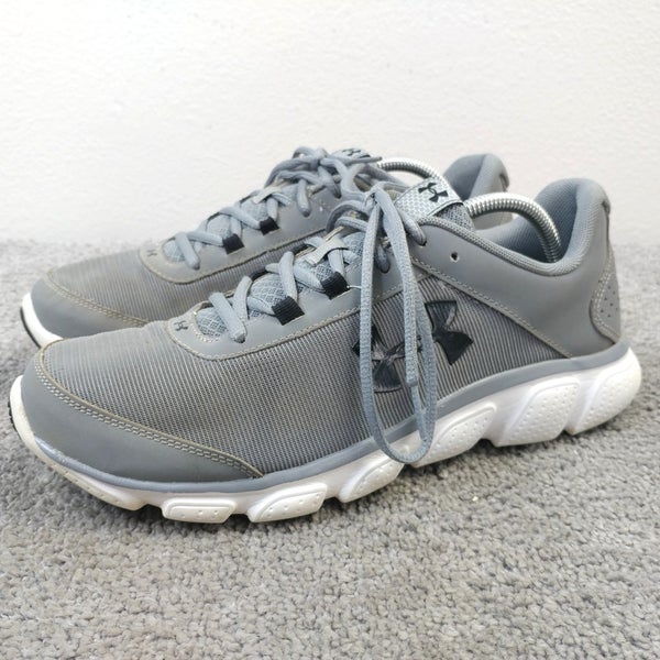 Under Armour Micro G Assert 7 Mens Size 10.5 Running Shoes 3020673-100 Gray