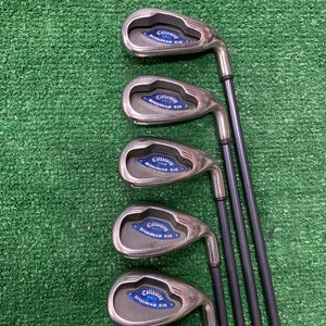 Men's Callaway Steelhead X-16 Iron Right Handed Stiff Flex Graphite Shaft (Used) #7-9 PW, SW