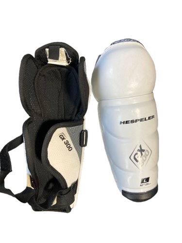 Used Hespeler Youth Shin Guards White 10" 11472-S000142975