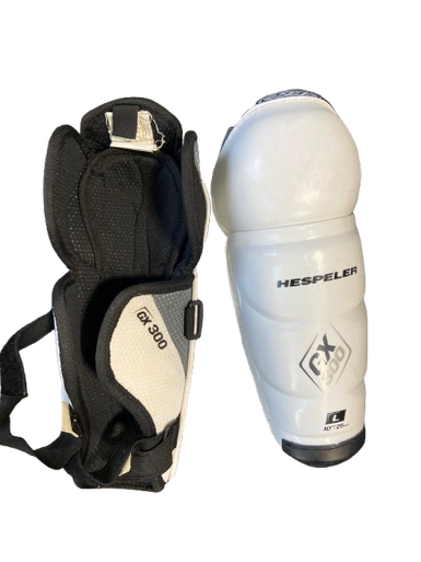 Used Hespeler Youth Shin Guards White 10" 11472-S000142975