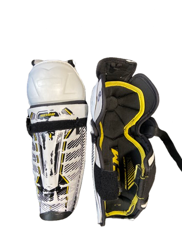 Used CCM Youth Shin Guards White 10" 11472-S000142971
