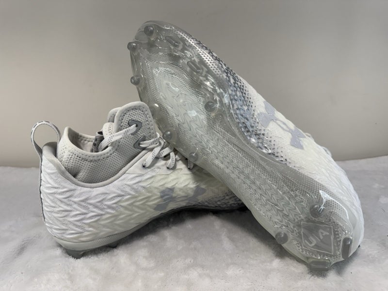 Under Armour Lacrosse Cleats Mens 10.5 White Excellence Clone Cleats Under Armour Command MC Low Lacrosse Cleats – Sling It! Lacrosse main image 4