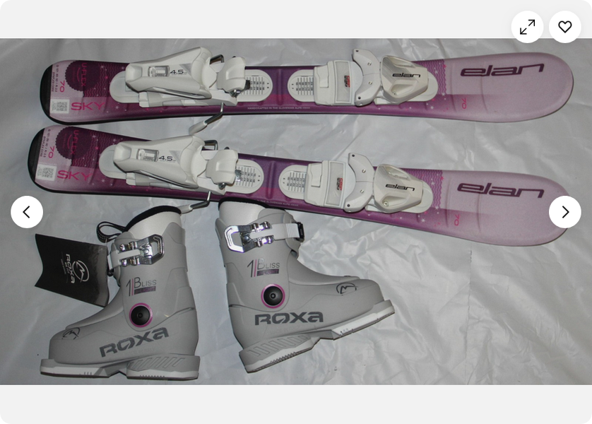 70cm NEW 2026 ELAN SKY kids skis EL 4.5 adjustable Bindings + 15.5 Mondo boots