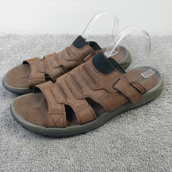 Columbia Corniglia II Sandals Mens Size 12 Shoes Slip On Brown Leather Summer