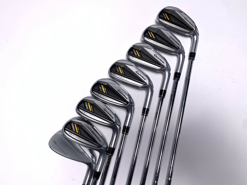 TaylorMade RocketBladez Iron Set 4-PW+GW RocketFuel Stiff Steel Mens RH
