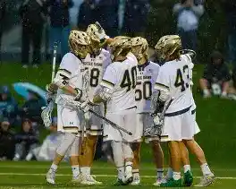 Under Armour Notre Dame team issued lacrosse game shorts NEW L large