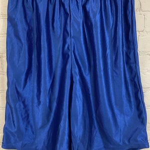Alleson Athletic Youth Large Royal Blue Activewear Short Elastic Draw Cord Waist