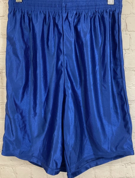 Alleson Athletic Youth Large Royal Blue Activewear Short Elastic Draw Cord Waist