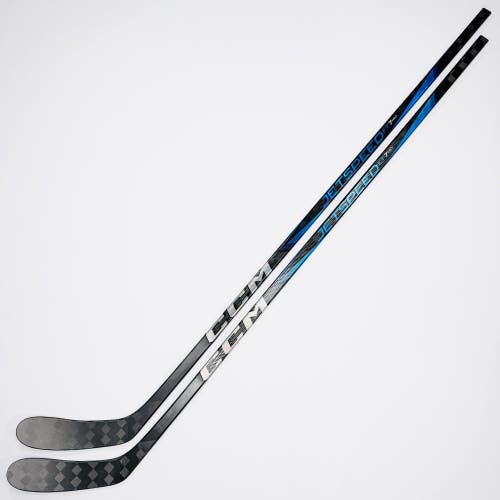 New 2 Pack Custom Blue CCM Jetspeed FT7 Pro Hockey Stick-RH-70 Flex-P28-Grip W/ Bubble Texture