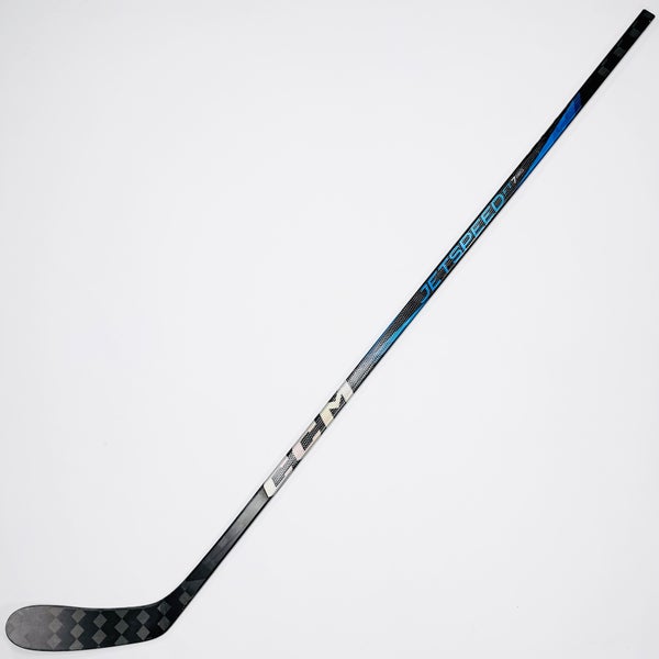 New Custom Blue CCM Jetspeed FT7 Pro Hockey Stick-RH-70 Flex-P28-Grip W/ Bubble Texture