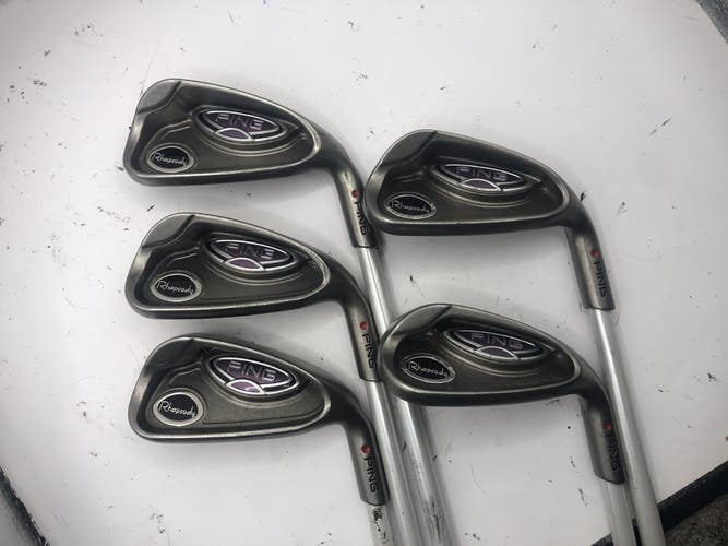 Womens Ping Rhapsody Iron Set 6-9+SW Red Dot ULT 129 Ladies Graphite (no PW)