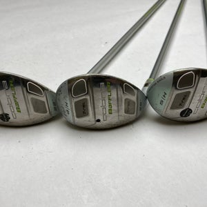 Cobra Baffler T Rail Womens Hybrid Set 3 4 5 22* 25* 28* 50g Ladies Graphite LH