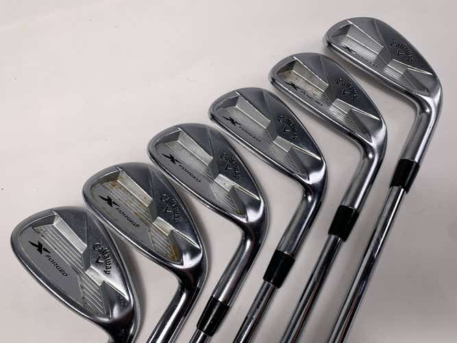 Callaway X Forged 2018 Iron Set 5-PW True Temper XP 95 S300 Stiff Steel Mens RH