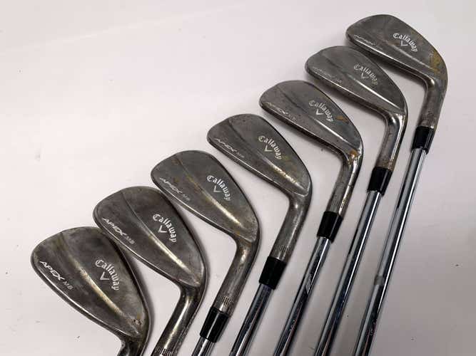 Callaway Apex 18 MB Raw Iron Set 4-PW Accra i Series 115i Stiff Steel Mens RH