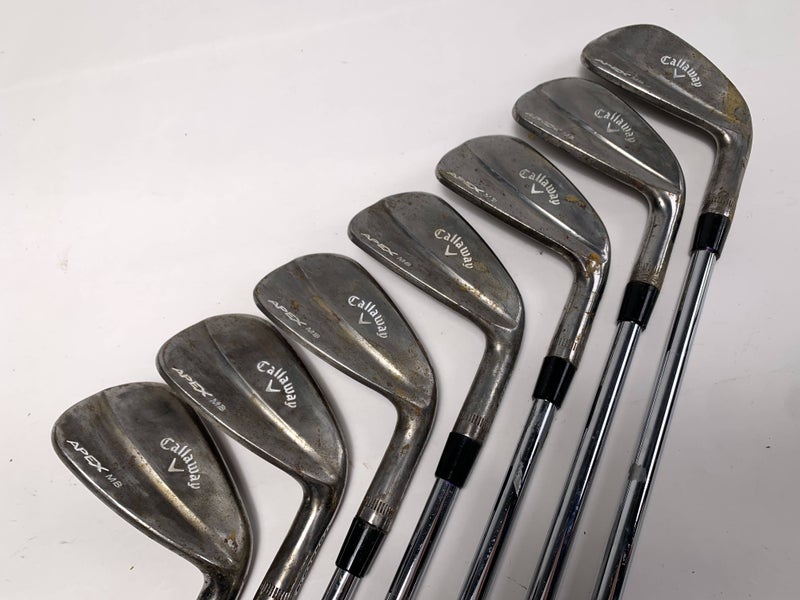 Callaway Apex 18 MB Raw Iron Set 4-PW Accra i Series 115i Stiff Steel Mens RH