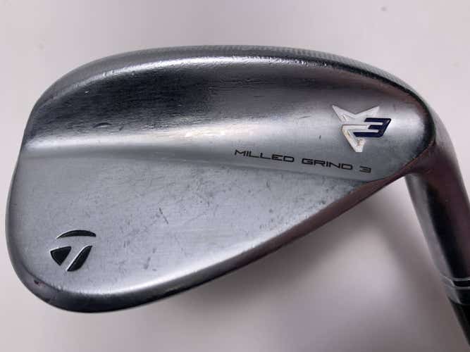 TaylorMade Milled Grind 3 Raw Chrome Gap Wedge 52* 9 TT DG S200 Tour Issue RH