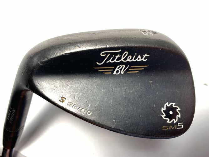 Titleist Vokey SM5 Raw Black Sand Wedge SW 56* 10 S-Grind Wedge Steel Mens RH
