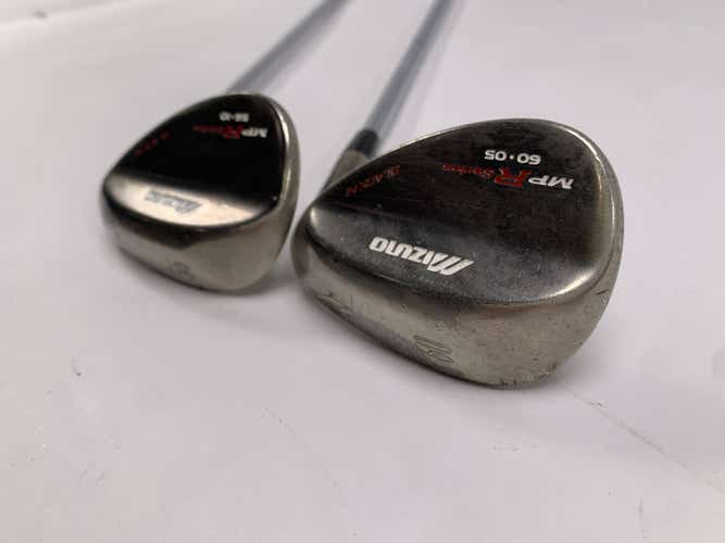 Mizuno MP R Black Nickel Wedge Set 56* 10 60* 5 Dynamic Gold Wedge Steel Mens RH