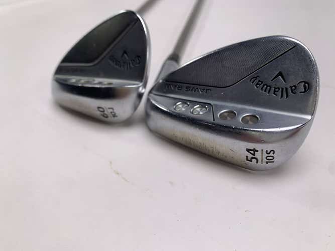Callaway Jaws Raw Chrome Wedge Set 54* 10 | 60* 10 Recoil ESX 460 F2 Senior RH